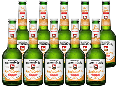 Produktfoto zu Lammsbräu glutenfrei & alkoholfrei 10 x 0,33 l