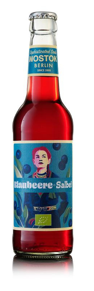 Produktfoto zu Blaubeere-Salbei Limo 0,33 l