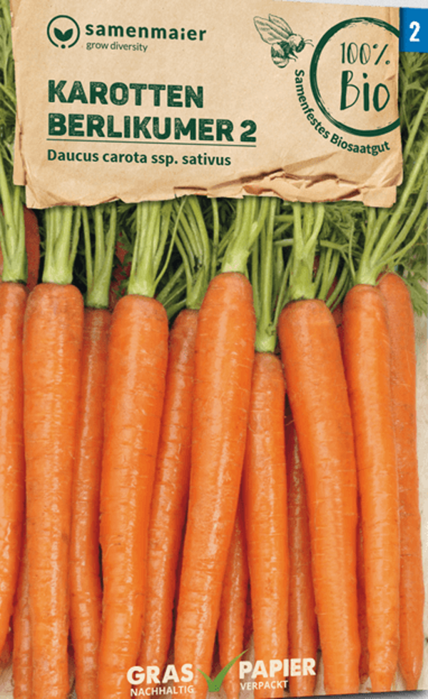 Produktfoto zu Saatgut Karotten Berlikumer 2