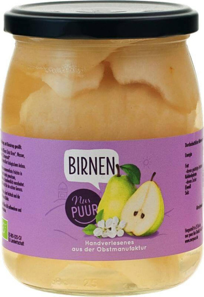 Produktfoto zu Birnen halbe Frucht