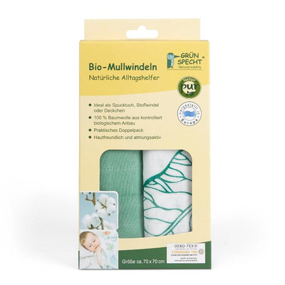Produktfoto zu Mullwindeln grün