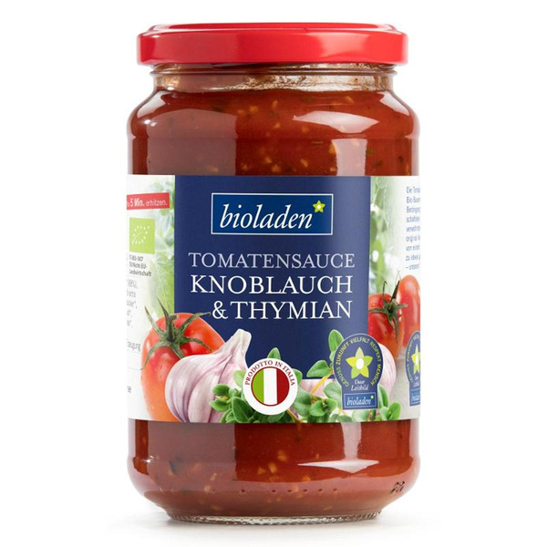 Produktfoto zu Tomatensauce Knoblauch-Thymian