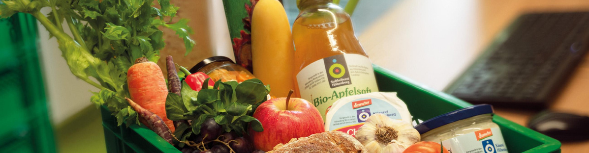 Biokiste gepackt