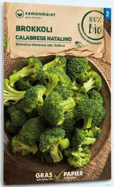 Produktfoto zu Saatgut Brokkoli Calabrese natalino