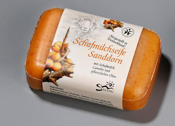 Produktfoto zu Schafmilchseife Sanddorn