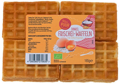 Produktfoto zu Dinkel Frischeiwaffel