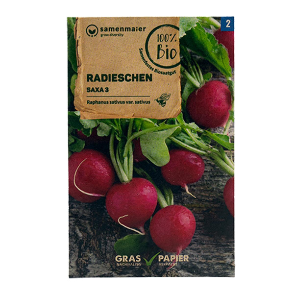 Produktfoto zu Saatgut Radieschen Saxa 3