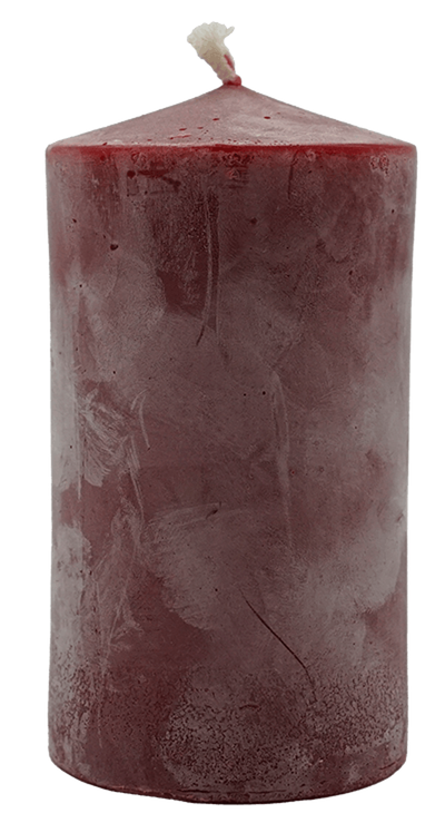 Produktfoto zu Rote Stumpenkerze groß
