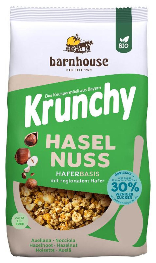 Produktfoto zu Krunchy Haselnuss weniger Zucker