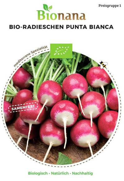 Produktfoto zu Saatgut Radieschen Punta Bianca