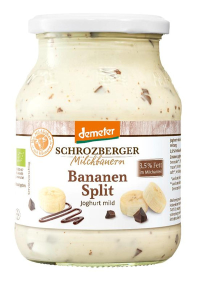 Produktfoto zu Joghurt Glas Bananensplit