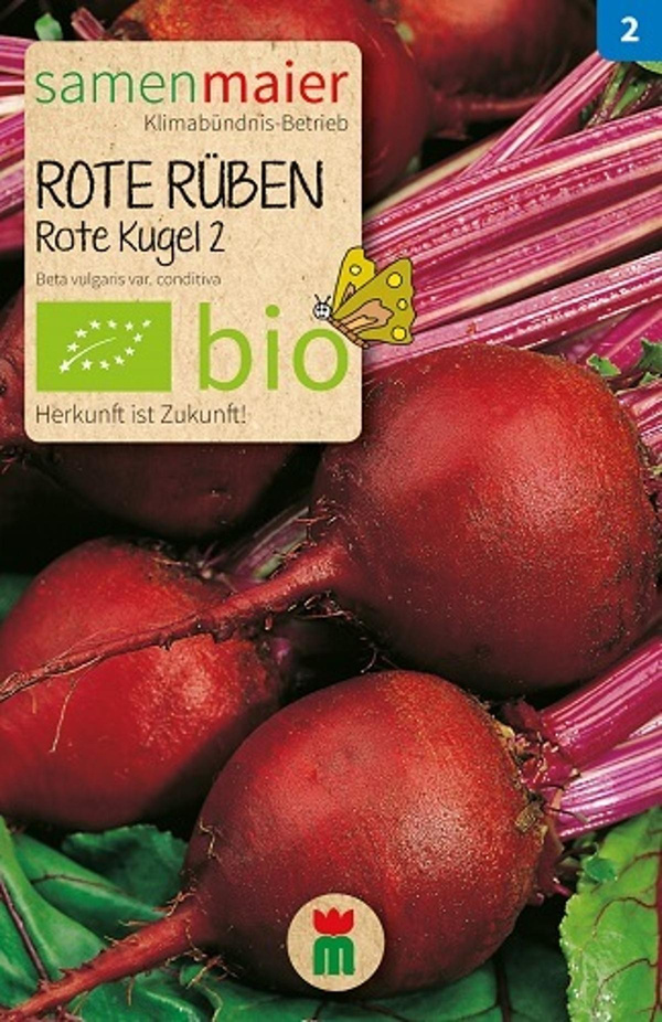 Produktfoto zu Saatgut Rote Rüben Rote Kugel 2