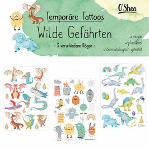 Produktfoto zu Klebetattoos - Wilde Gefährten