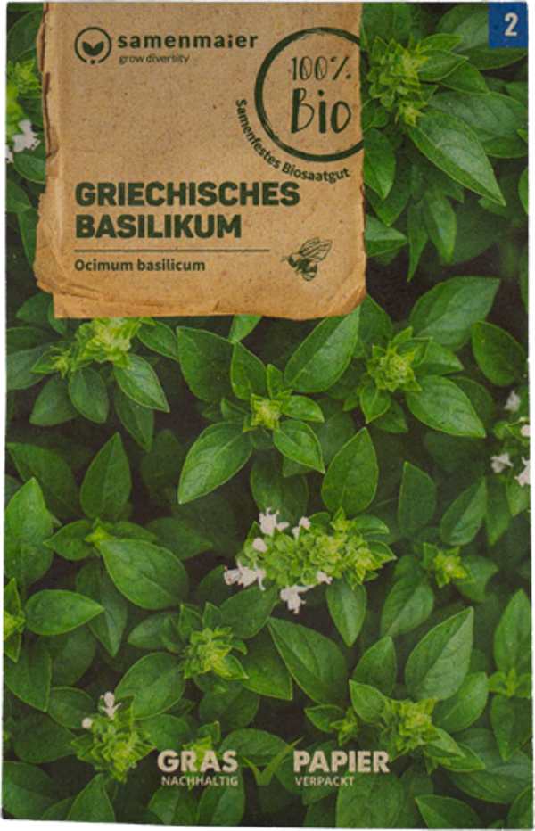 Produktfoto zu Saatgut griechisches Basilikum