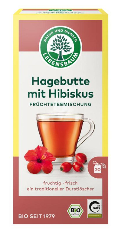 Produktfoto zu Hagebutte mit Hibiskus Tee