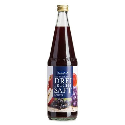 Produktfoto zu Dreifruchtsaft Bioladen 0,7 l