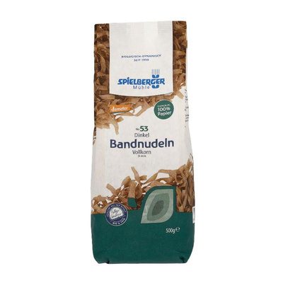 Produktfoto zu Dinkel-Vollkorn-Bandnudeln 9 mm