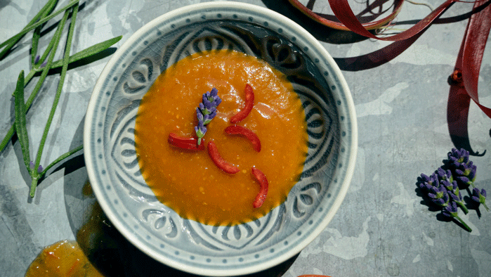 Rezeptbild für Rhabarber-Tomaten-Chutney