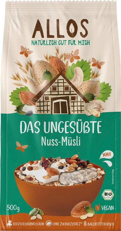Produktfoto zu Das Ungesüßte Nuss-Müsli