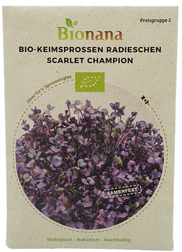 Produktfoto zu Saatgut Keimsprossen Radiesch.