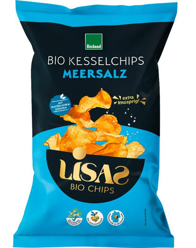 Produktfoto zu Lisas Kesselchips Meersalz