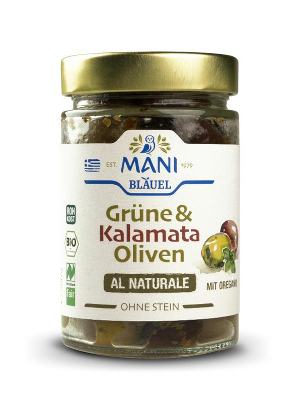 Produktfoto zu Grüne & Kalamata Oliven al naturale