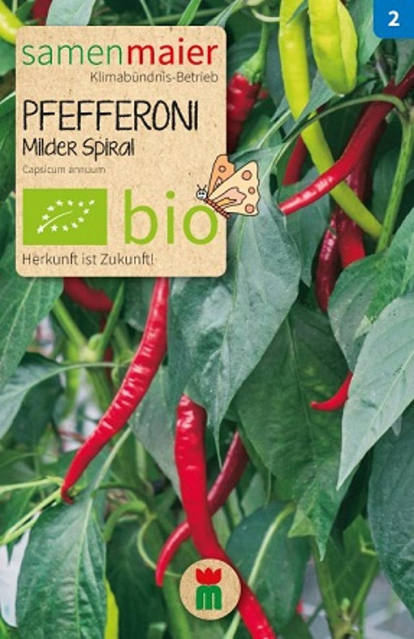 Produktfoto zu Saatgut Pfefferoni Milder Spiral