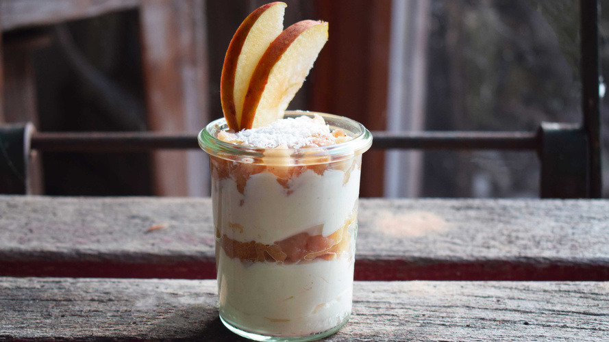 Rezeptbild für Geschichteter Bratapfel