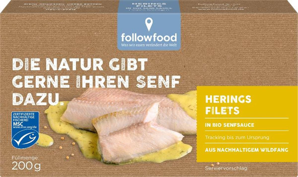 Produktfoto zu Heringsfilet in Senfsauce