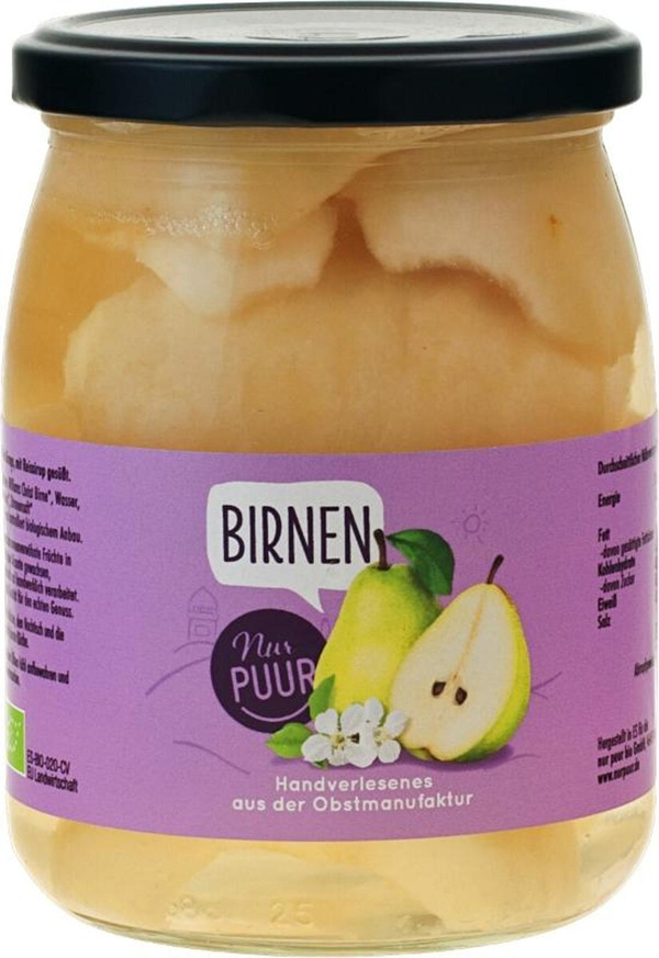 Produktfoto zu Birnen halbe Frucht