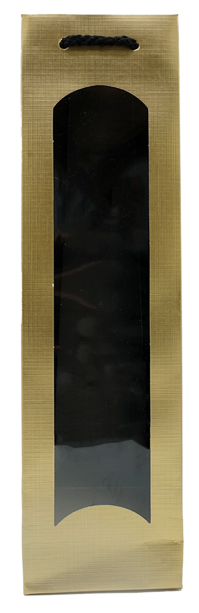 Produktfoto zu Weintasche mit Fenster für 1 Flasche