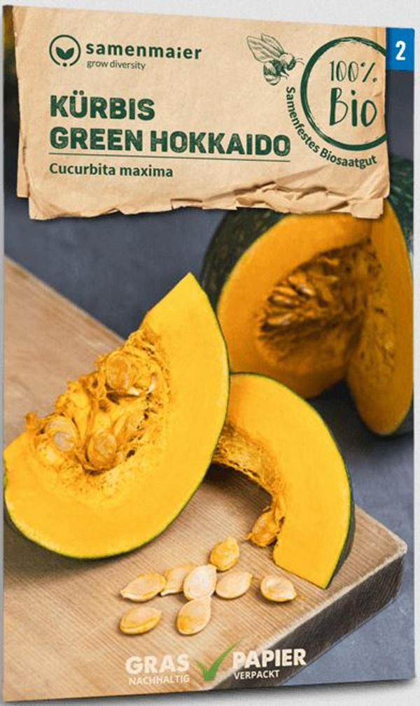 Produktfoto zu Saatgut Kürbis Green Hokkaido