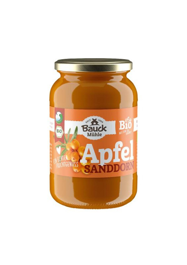 Produktfoto zu Apfel Sanddorn Mus gesüßt