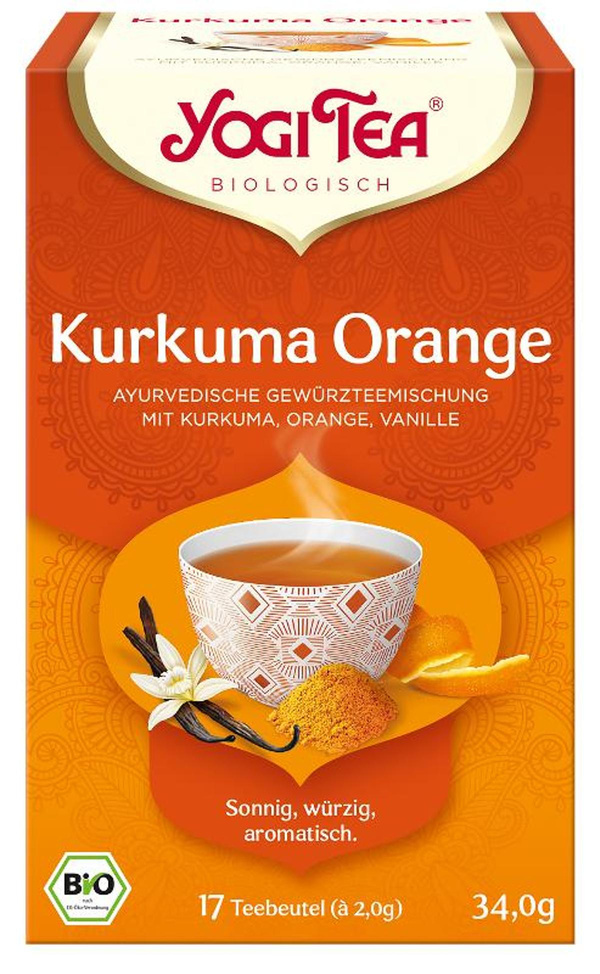 Produktfoto zu Yogi Tee Kurkuma Orange
