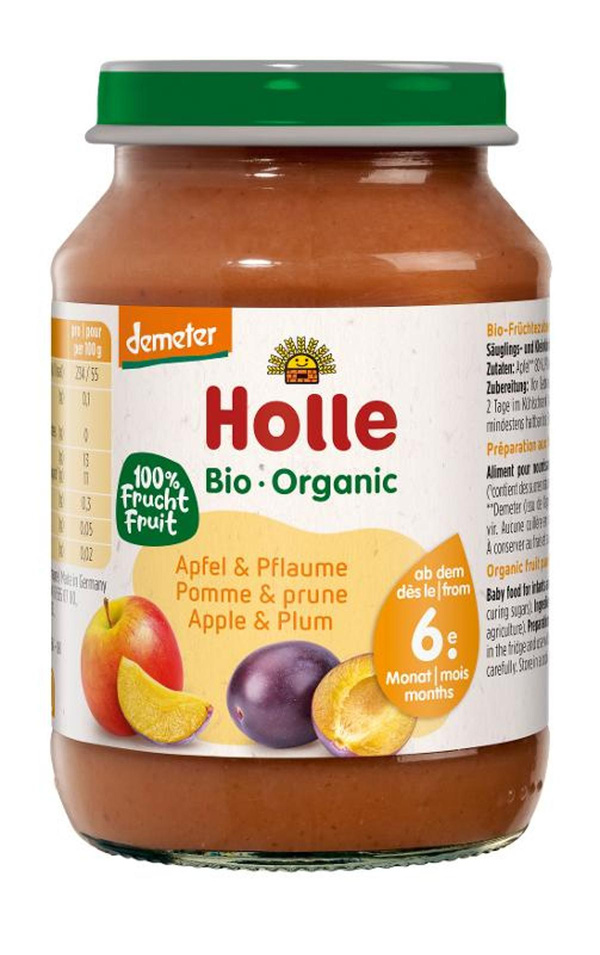 Produktfoto zu Babygläschen Apfel & Pflaume