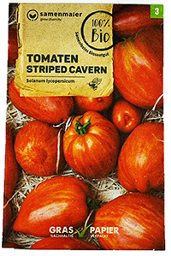 Produktfoto zu Saatgut Tomaten Striped Carvern