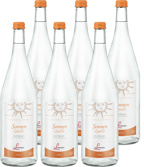 Produktfoto zu St. Leonhards Sonnenquelle still 6 x 1 l