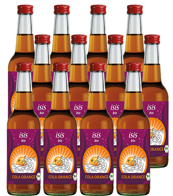 Produktfoto zu ISIS Cola-Orange 12 x 0,33 l